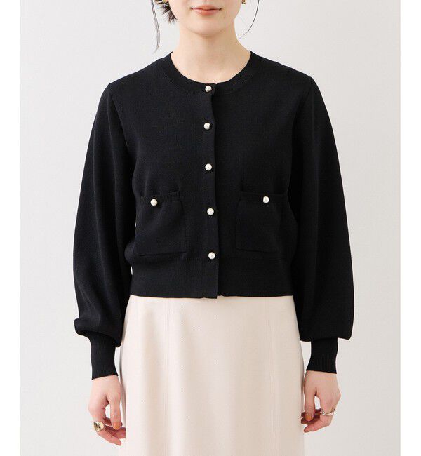 VIS「パールボタンカーディガン」|カーディガン|