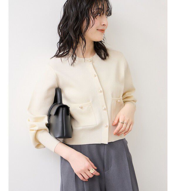 VIS「パールボタンカーディガン」|カーディガン|オフホワイト(15)