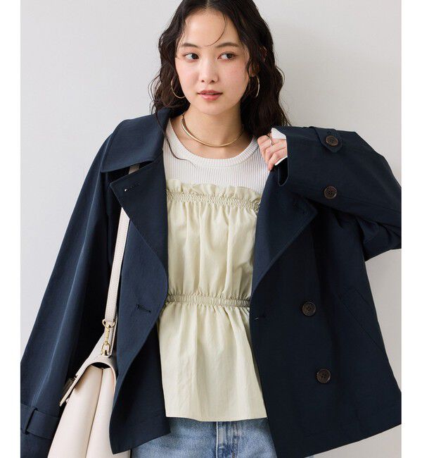 VIS「シャーリングビスチェドッキングニット/イージーケア」|ニット・セーター|