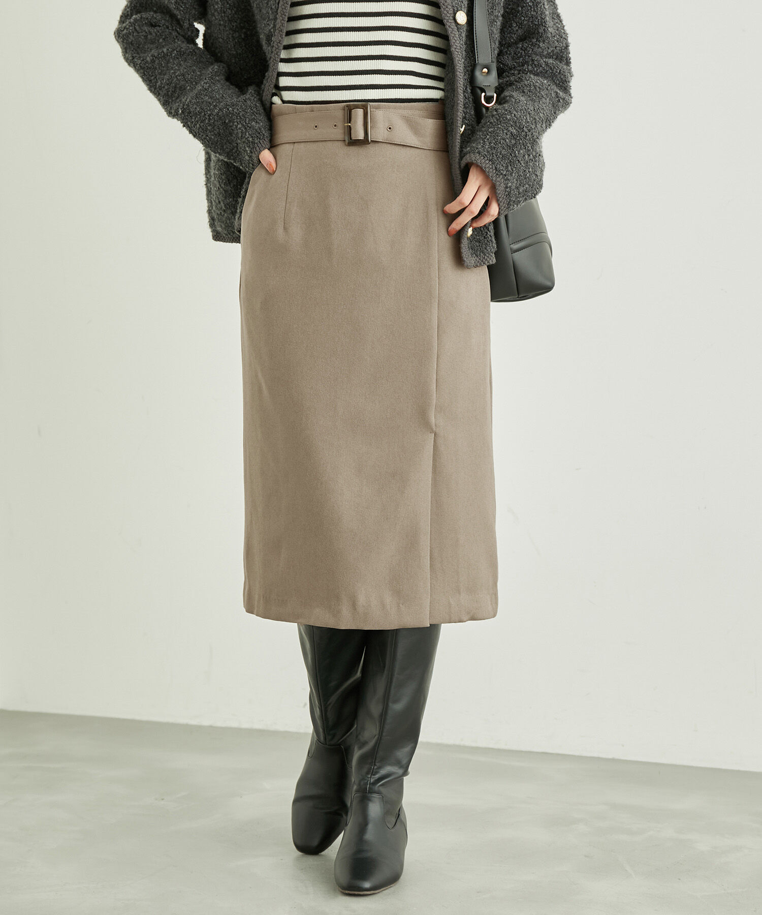 Rope&rsquo;Picnic「ラナテックラップ風スカート」|スカート|