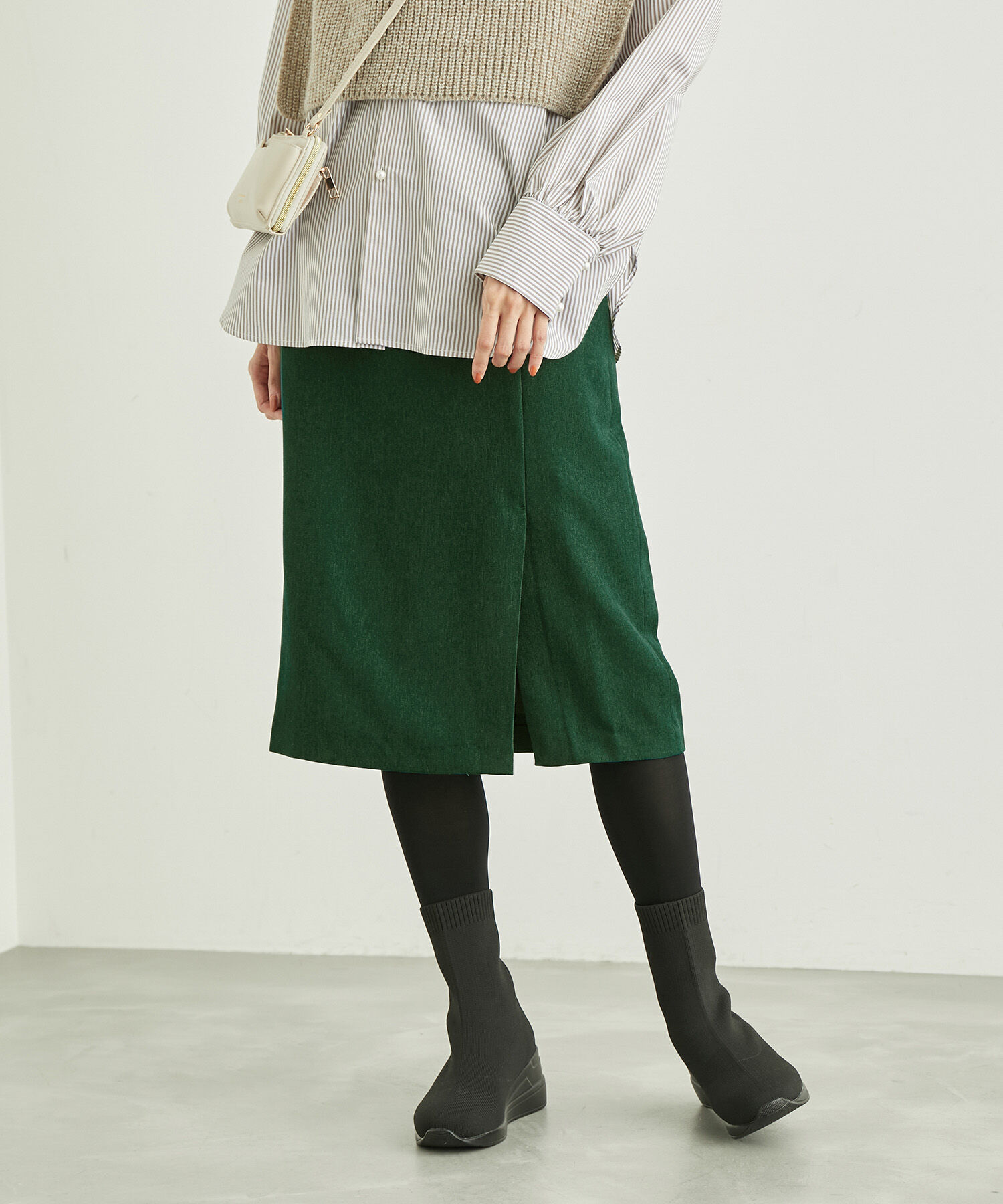 Rope&rsquo;Picnic「ラナテックラップ風スカート」|スカート|