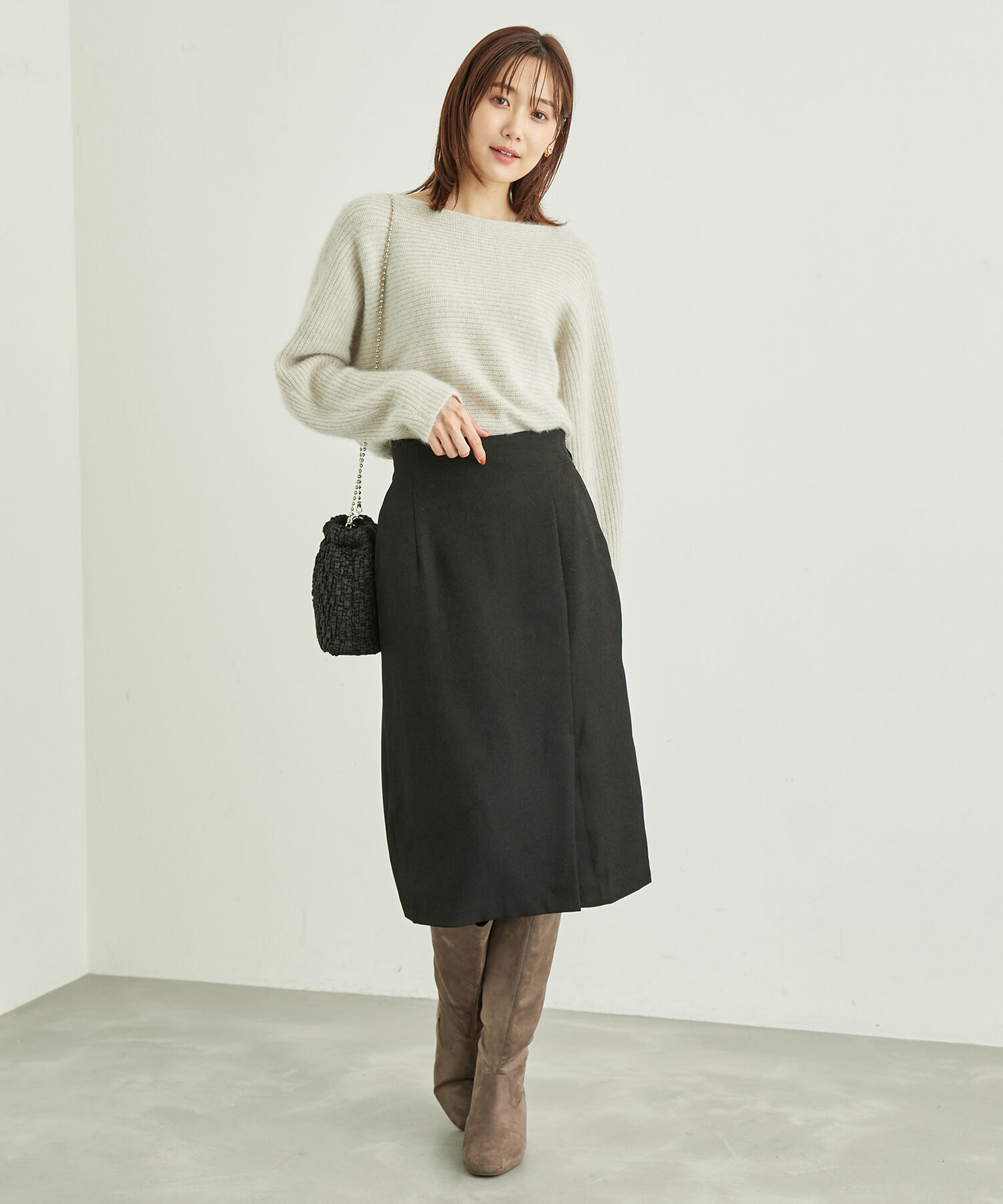 Rope&rsquo;Picnic「ラナテックラップ風スカート」|スカート|