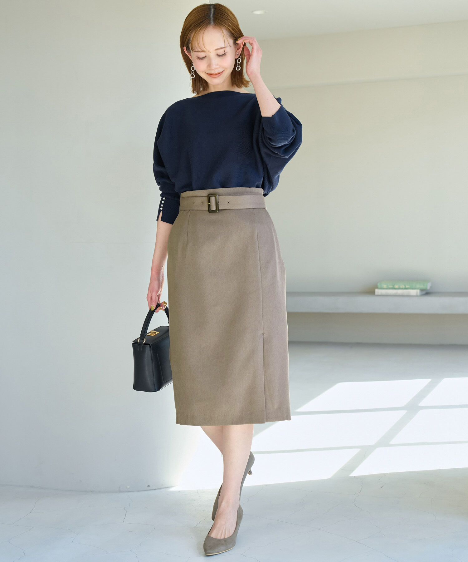 Rope&rsquo;Picnic「ラナテックラップ風スカート」|スカート|