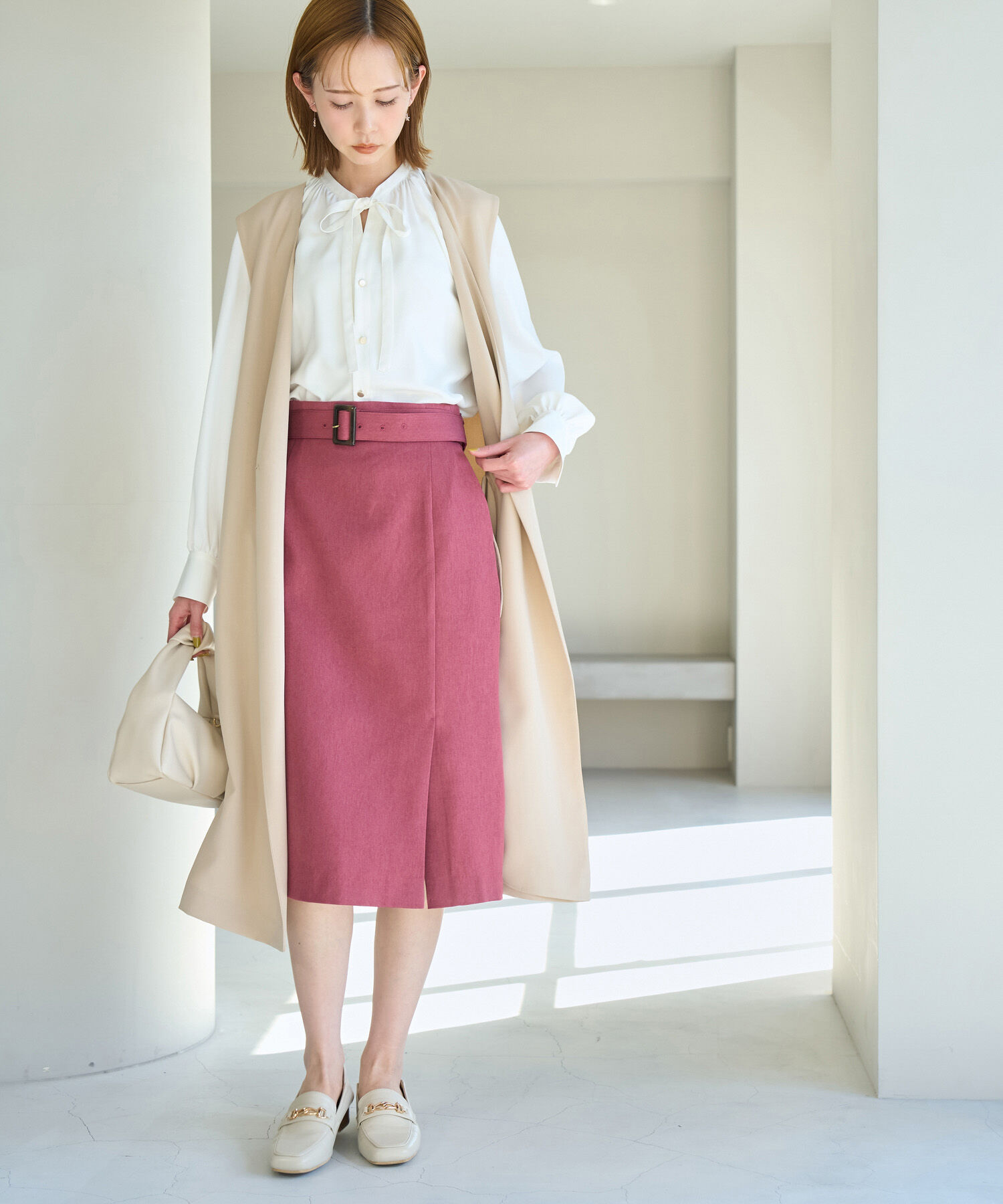 Rope&rsquo;Picnic「ラナテックラップ風スカート」|スカート|