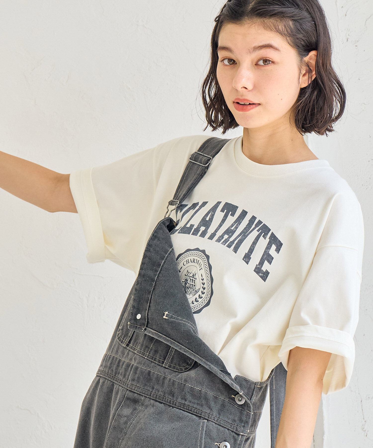 ROPE' PICNIC R「カレッジロゴオーバーTシャツ」|Tシャツ・カットソー|