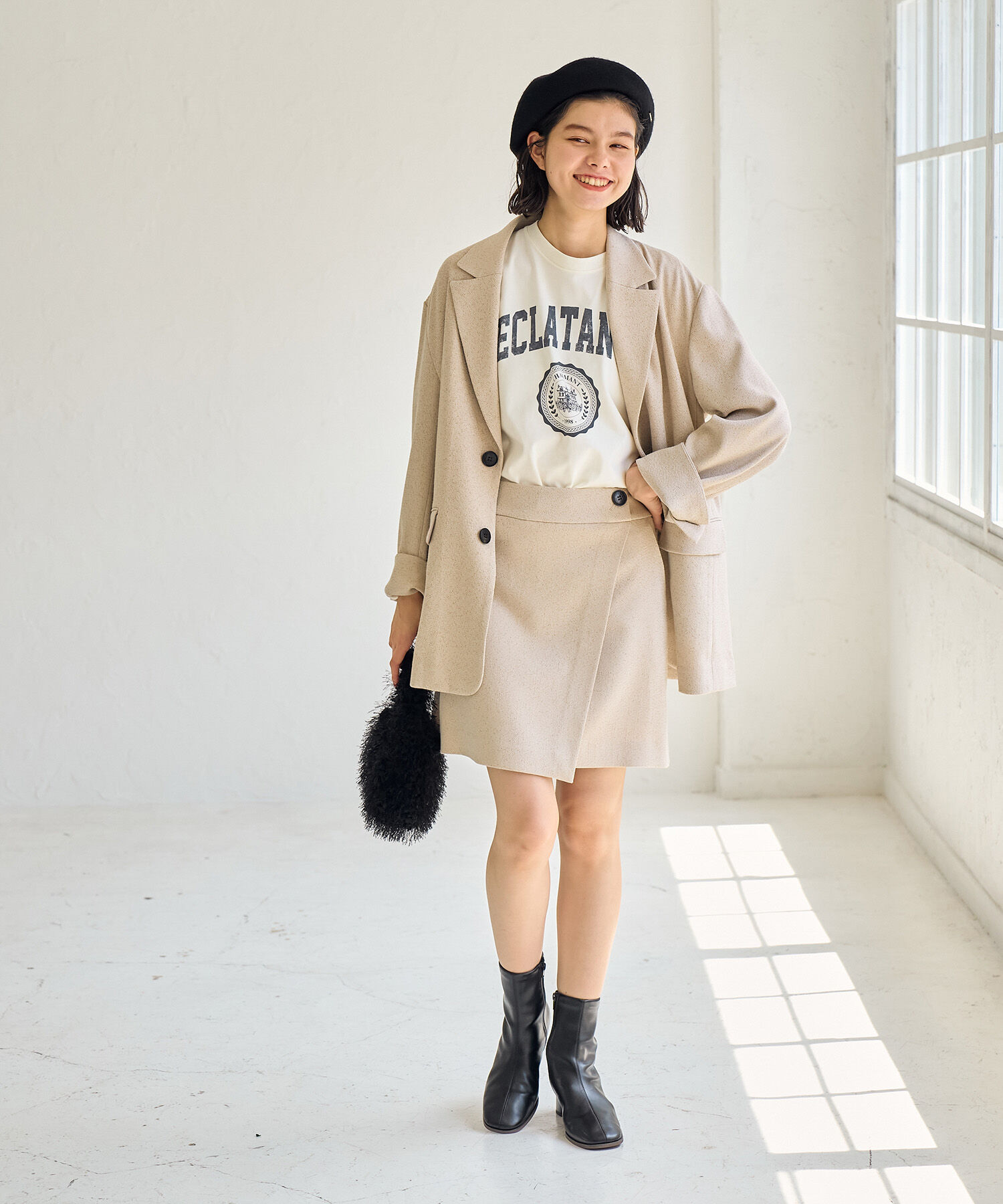 ROPE' PICNIC R「カレッジロゴオーバーTシャツ」|Tシャツ・カットソー|