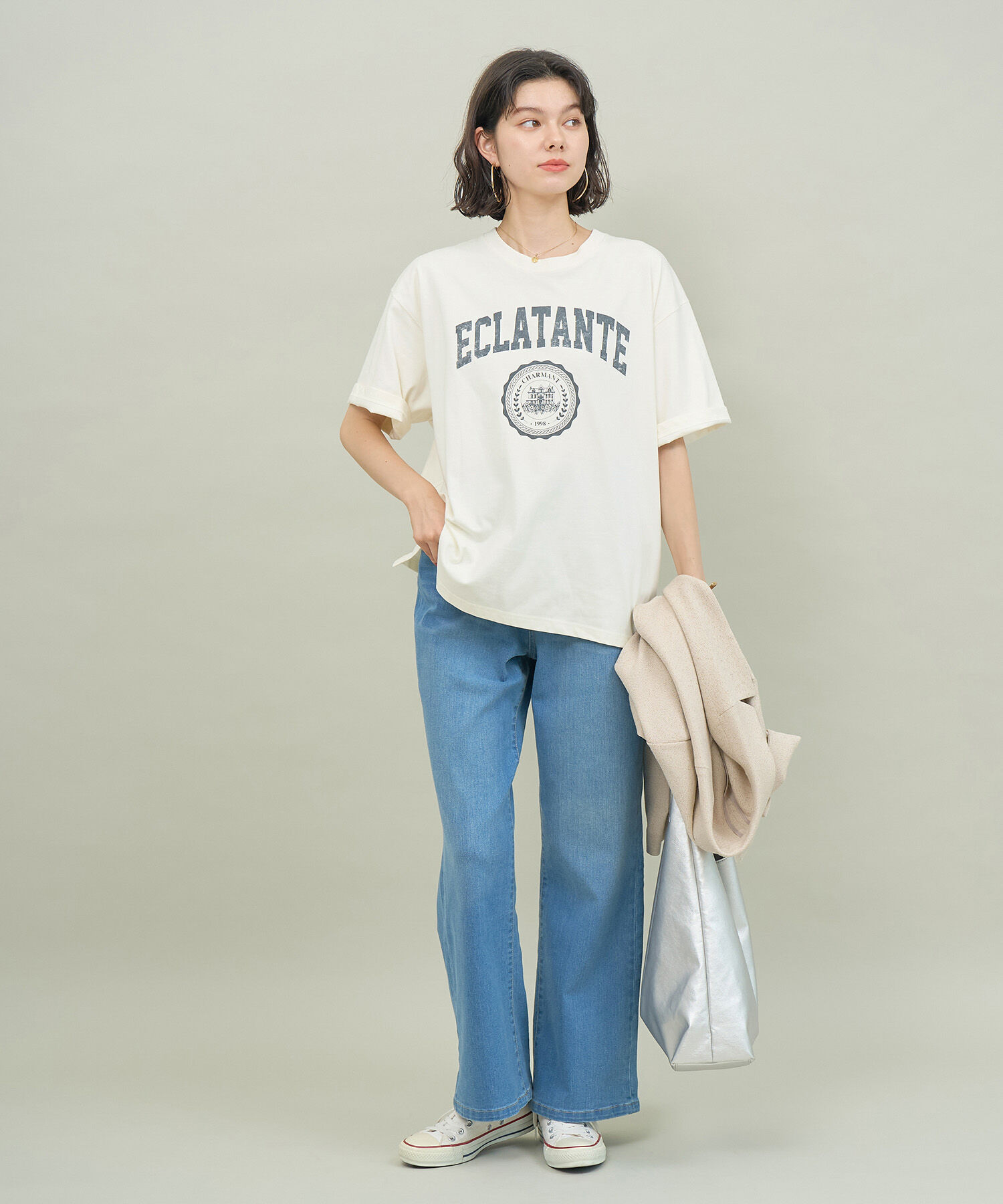 ROPE' PICNIC R「カレッジロゴオーバーTシャツ」|Tシャツ・カットソー|