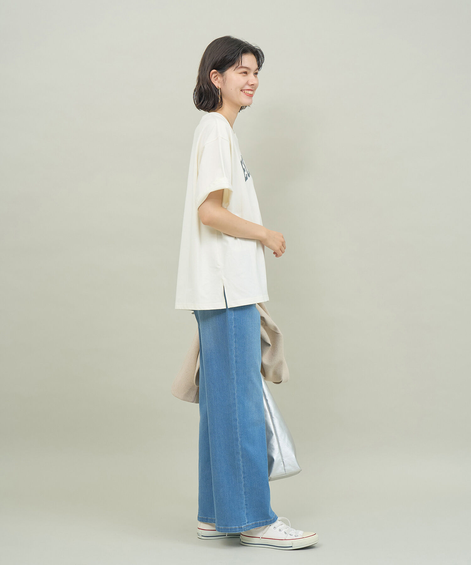 ROPE' PICNIC R「カレッジロゴオーバーTシャツ」|Tシャツ・カットソー|