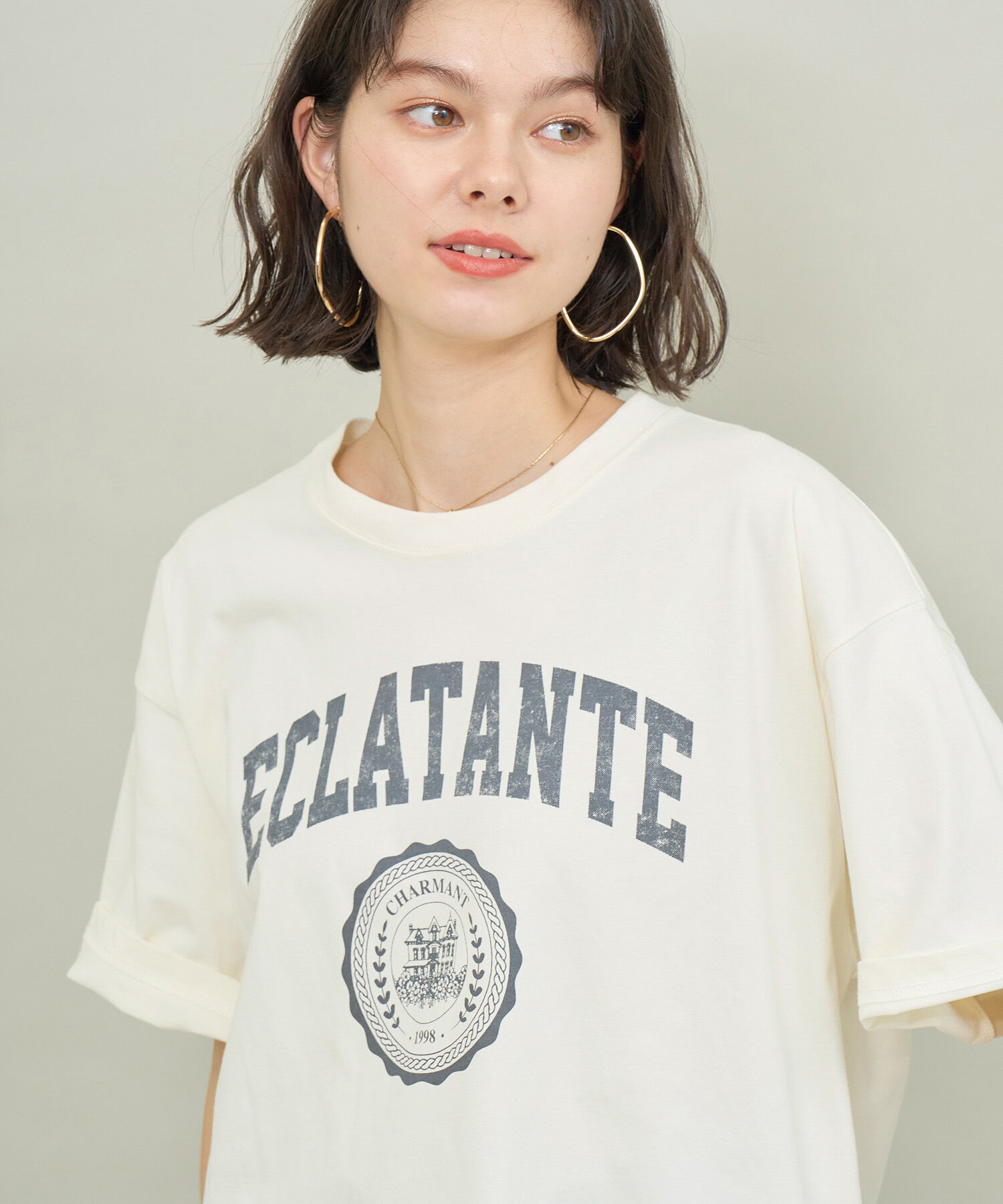 ROPE' PICNIC R「カレッジロゴオーバーTシャツ」|Tシャツ・カットソー|