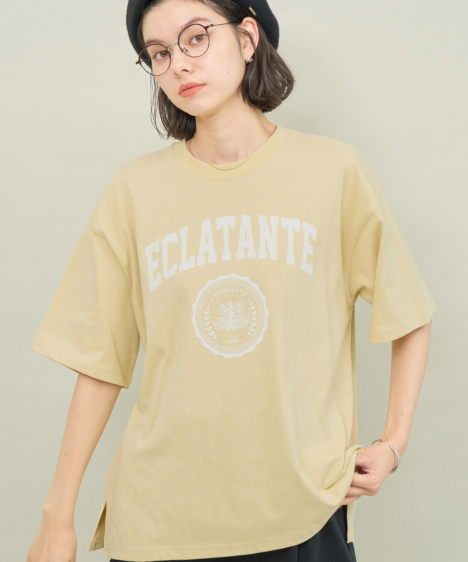 ROPE' PICNIC R「カレッジロゴオーバーTシャツ」|Tシャツ・カットソー|