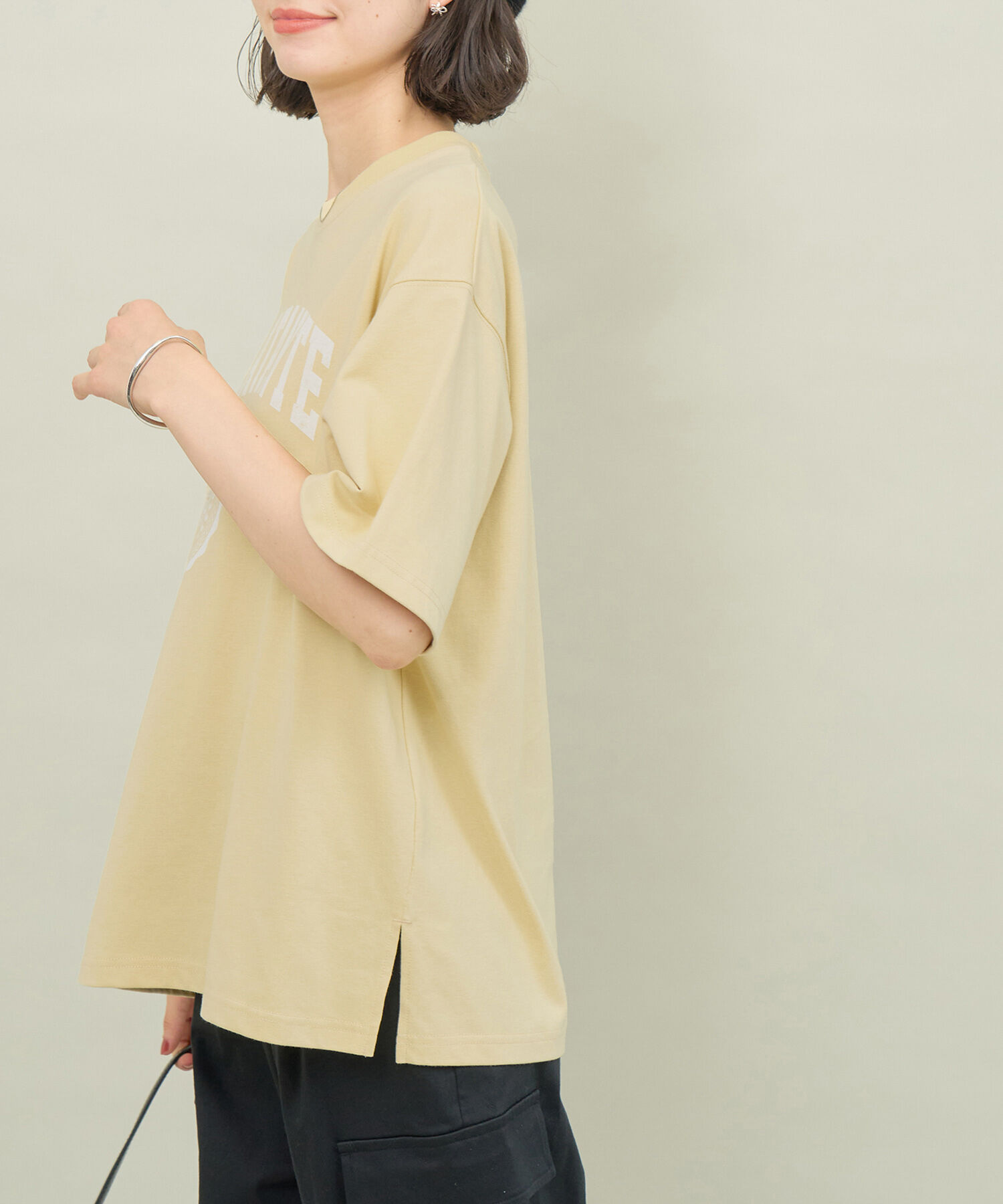 ROPE' PICNIC R「カレッジロゴオーバーTシャツ」|Tシャツ・カットソー|