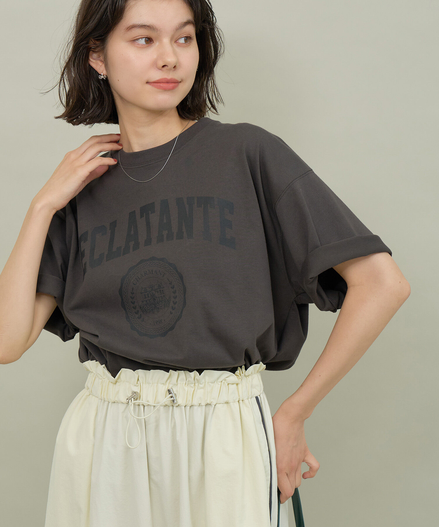 ROPE' PICNIC R「カレッジロゴオーバーTシャツ」|Tシャツ・カットソー|