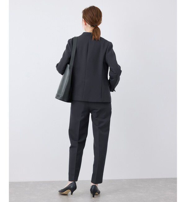 Rope&rsquo;Picnic「【360&deg;ウルトラストレッチ】UVカット・花粉ガード/ノーラペルジャケット/セットアップ対応」|ノーカラージャケット|