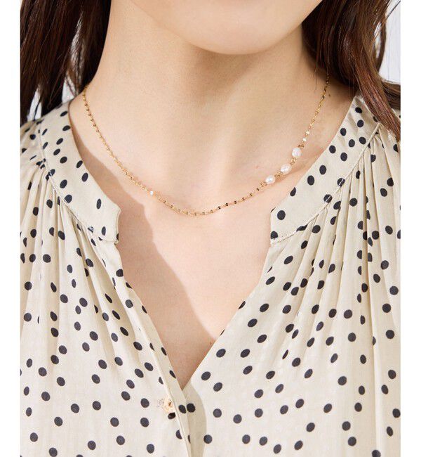 ROPE PICNIC PASSAGE「淡水パールマグネットプチペンダント」|ネックレス|