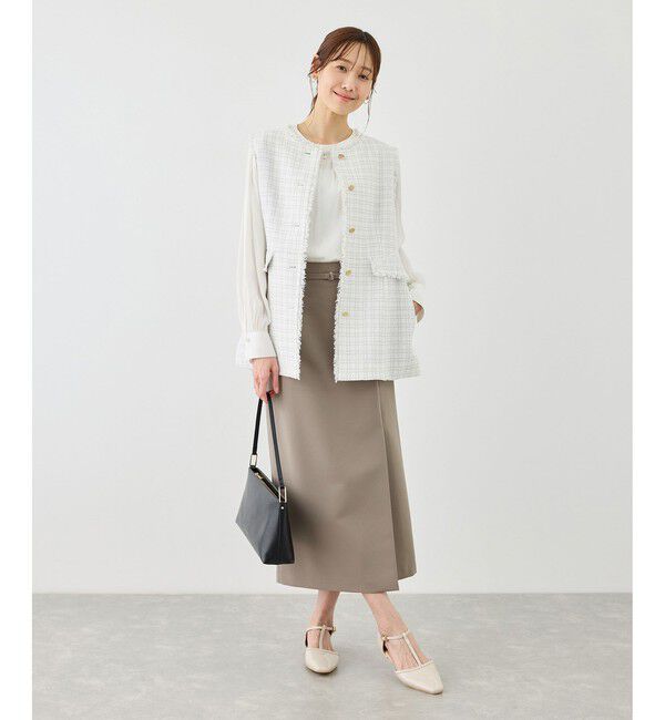 Rope&rsquo;Picnic「【WEB限定】360&deg;ウルトラストレッチ タイトスカート/UVカット・花粉ガード・セットアップ対応」|スカート|