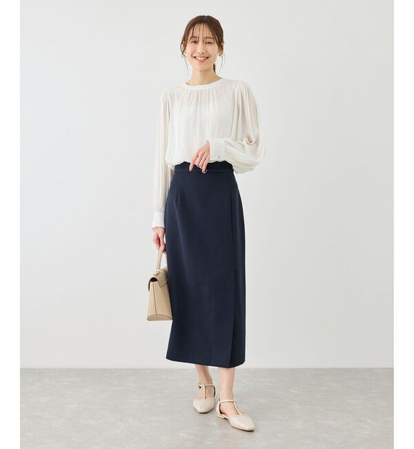 Rope&rsquo;Picnic「【WEB限定】360&deg;ウルトラストレッチ タイトスカート/UVカット・花粉ガード・セットアップ対応」|スカート|