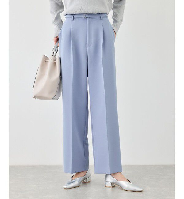 Rope&rsquo;Picnic「【WEB限定カラー】360&deg;ウルトラストレッチ ワイドパンツ/花粉ガード・入卒式・セットアップ対応」|チノ|