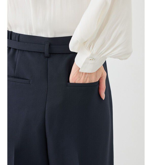 Rope&rsquo;Picnic「【WEB限定カラー】360&deg;ウルトラストレッチ ワイドパンツ/花粉ガード・入卒式・セットアップ対応」|チノ|