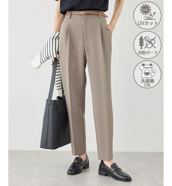Rope&rsquo;Picnic「360&deg;ウルトラストレッチ テーパードパンツ/花粉ガード・入卒式・セットアップ対応」|チノ|ベージュ系(28)