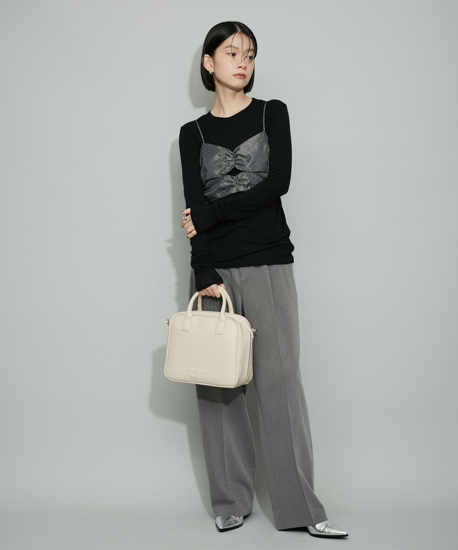 ADAM ET ROPE'「【一部WEB限定カラー・再入荷・サステナブル・2WAY】ロゴボストンバッグ」|ボストンバッグ|