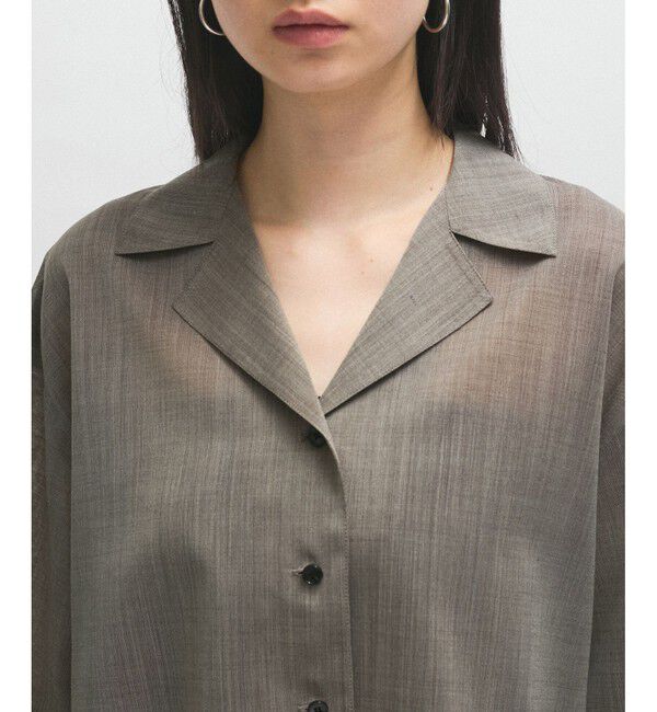 ADAM ET ROPE'「【接触冷感】ショートシャツジャケット」|シャツ・ブラウス|