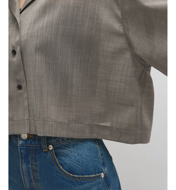 ADAM ET ROPE'「【接触冷感】ショートシャツジャケット」|シャツ・ブラウス|