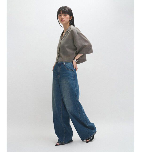 ADAM ET ROPE'「【接触冷感】ショートシャツジャケット」|シャツ・ブラウス|