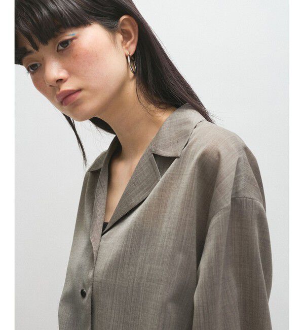 ADAM ET ROPE'「【接触冷感】ショートシャツジャケット」|シャツ・ブラウス|