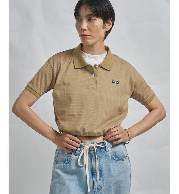 GEMINI「【GEMINI】ボーダーポロカットソー」|Tシャツ・カットソー|