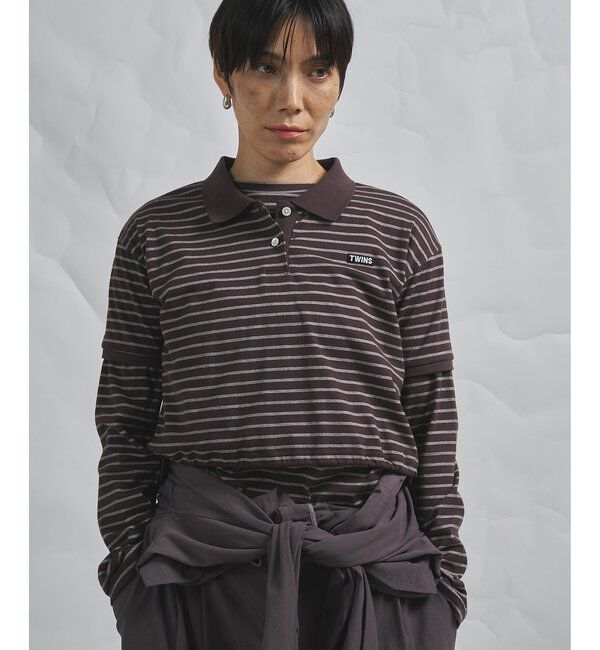 GEMINI「【GEMINI】ボーダーポロカットソー」|Tシャツ・カットソー|