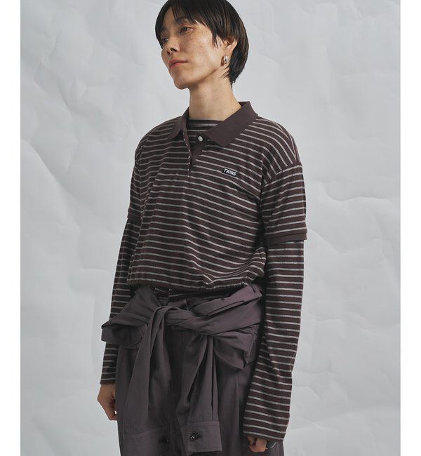 GEMINI「【GEMINI】ボーダーポロカットソー」|Tシャツ・カットソー|