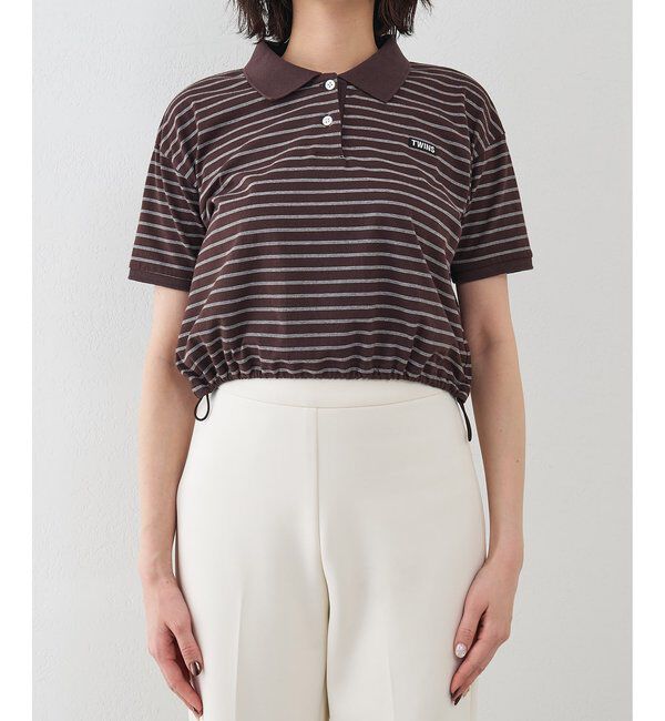 GEMINI「【GEMINI】ボーダーポロカットソー」|Tシャツ・カットソー|