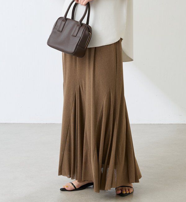  「フロッキーチュールフレアースカート」|スカート|