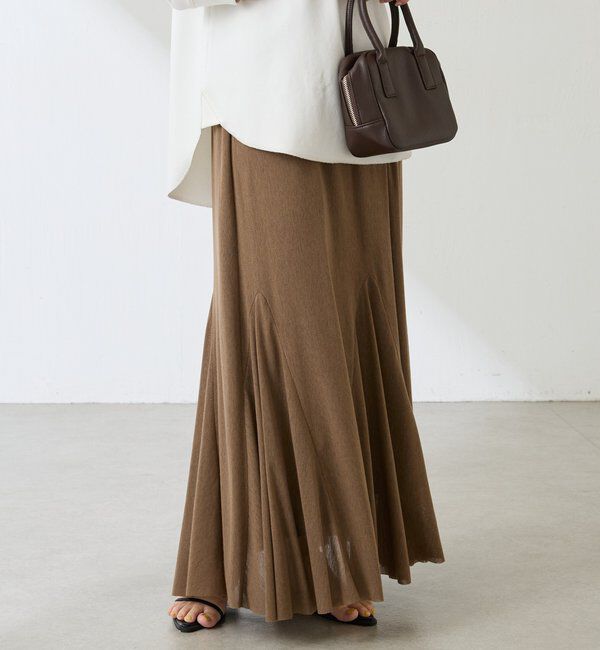  「フロッキーチュールフレアースカート」|スカート|