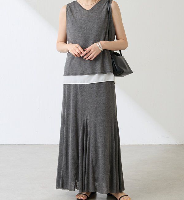  「フロッキーチュールフレアースカート」|スカート|