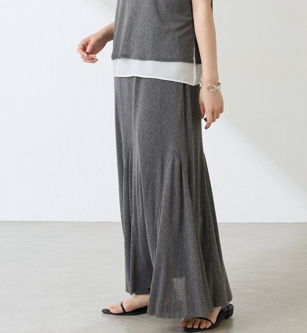  「フロッキーチュールフレアースカート」|スカート|