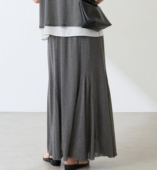  「フロッキーチュールフレアースカート」|スカート|