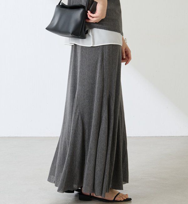  「フロッキーチュールフレアースカート」|スカート|