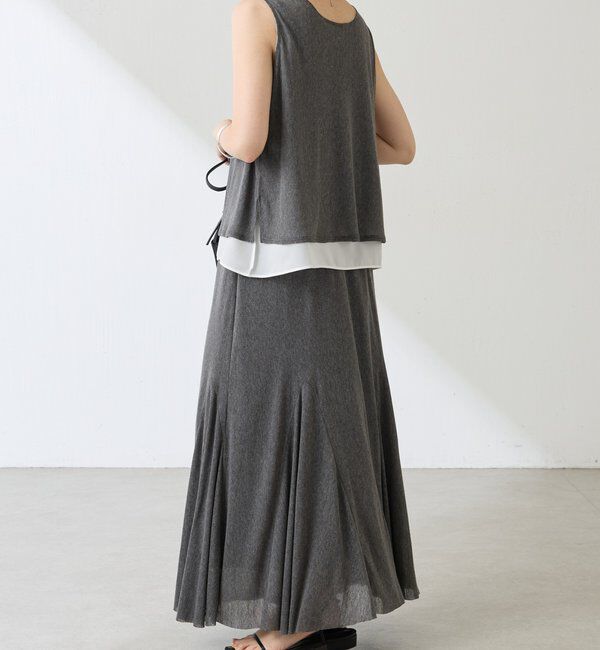  「フロッキーチュールフレアースカート」|スカート|