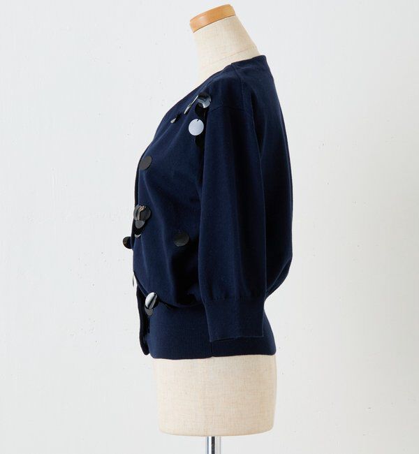  「	【CEPIE./セピエ】スパンコールカーディガン」|ニット・セーター|