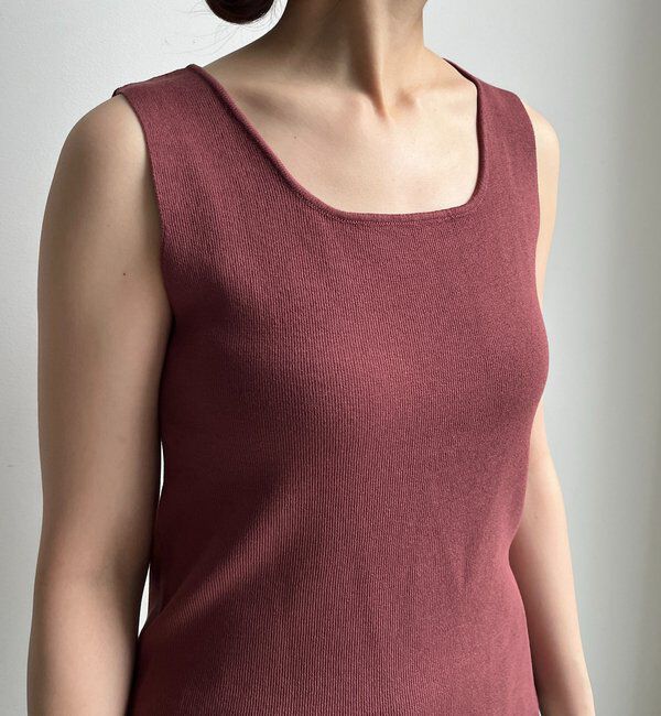  「スクエアニットタンク」|ニット・セーター|