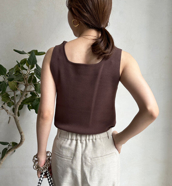  「スクエアニットタンク」|ニット・セーター|