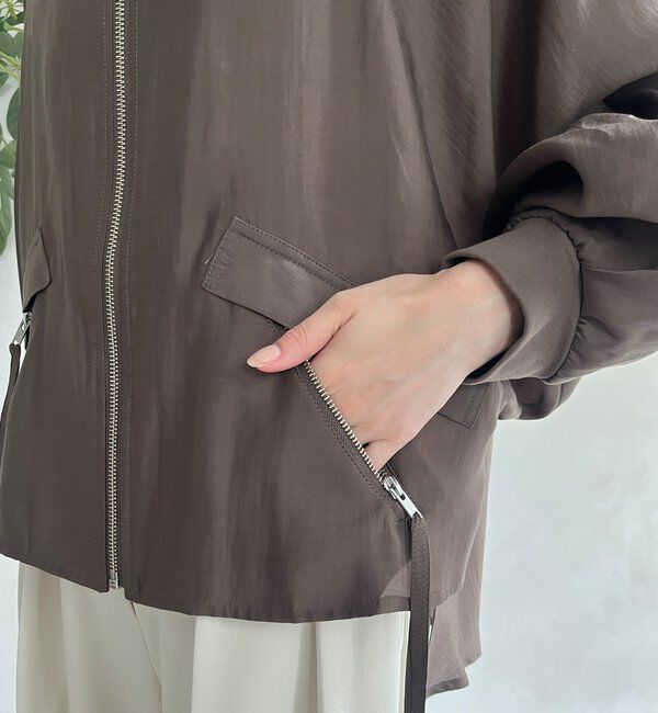  「【WEB限定】バックテープギャザーブルゾン」|ブルゾン・スタジャン|