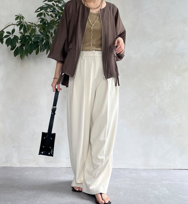  「【WEB限定】バックテープギャザーブルゾン」|ブルゾン・スタジャン|