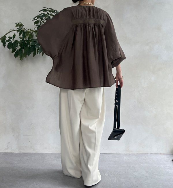  「【WEB限定】バックテープギャザーブルゾン」|ブルゾン・スタジャン|