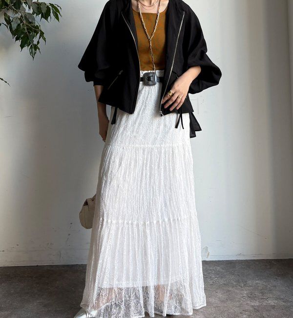  「【WEB限定】バックテープギャザーブルゾン」|ブルゾン・スタジャン|