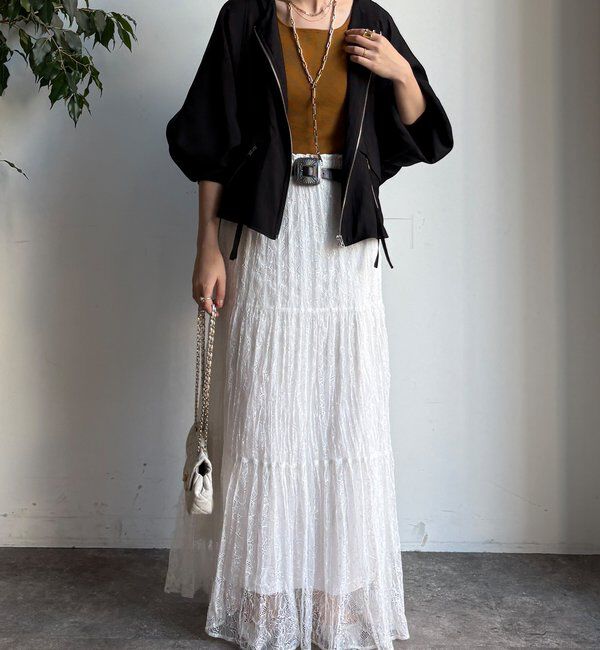  「【WEB限定】バックテープギャザーブルゾン」|ブルゾン・スタジャン|