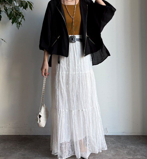  「【WEB限定】バックテープギャザーブルゾン」|ブルゾン・スタジャン|