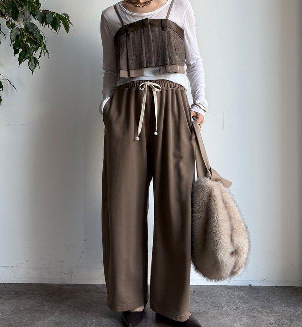  「【WEB限定】フェイクレザー切替ビスチェ」|シャツ・ブラウス|