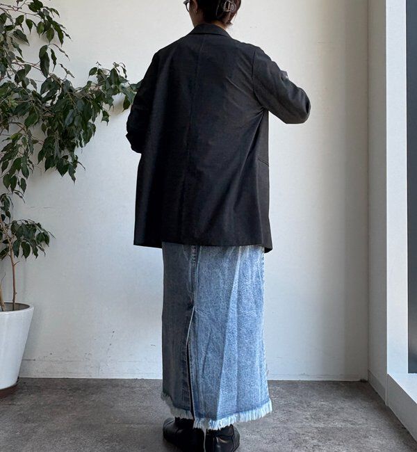  「【WEB限定】センターボックスタックデニムスカート」|スカート|